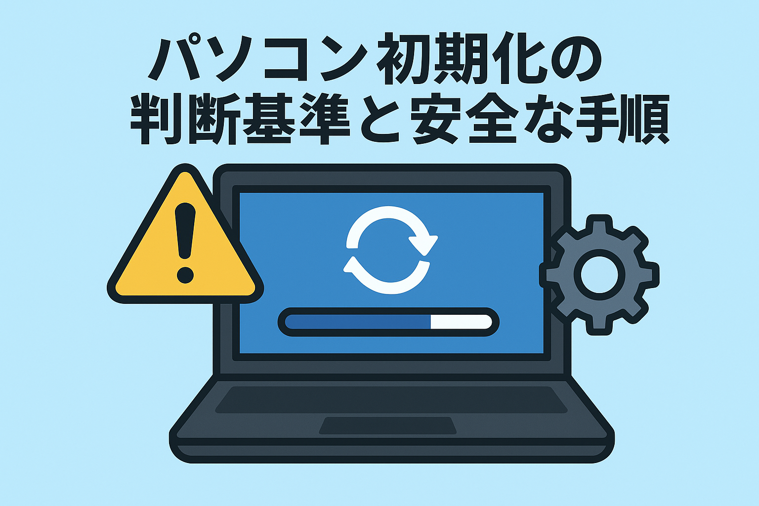 パソコンの初期化はいつ・どうやる？注意点とメーカー別手順を徹底解説